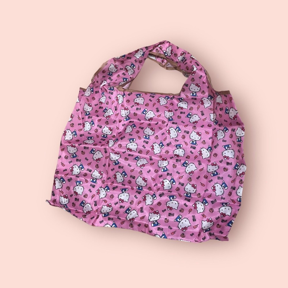 2 Hello Kitty Reusable‎ Washable Pink Tote Bag